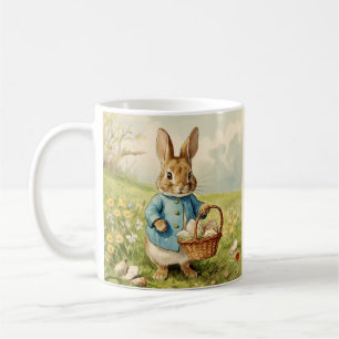 Café Taza clásica adorable del conejo de Pascua