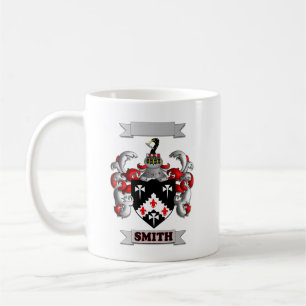 Café Taza Clásica Apellido de la Familia Smith y Logo