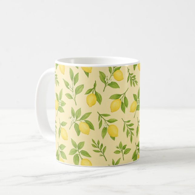 Café Taza Clásica Botánica de Limón (Anverso izquierdo)