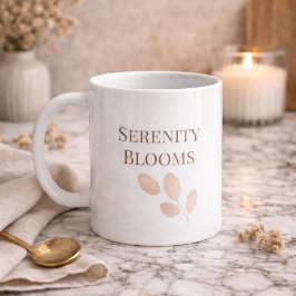 Café Taza clásica con guión de pétalo sonrojado, 11 oz