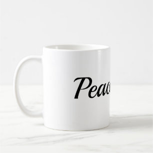 Café Taza clásica con tipografía del efecto de desinteg