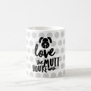 Café Taza Clásica de 11 oz Ama al Perro Mestizo que Est