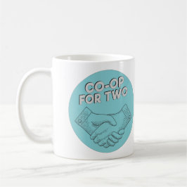 Café Taza clásica de 11oz con logo de Co-op for Two