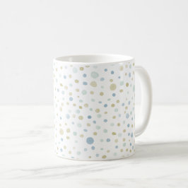 Café Taza clásica de acuarela de puntos Henry Confetti