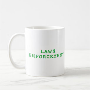 Café Taza clásica de aplicación de la ley del césped