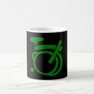 Café Taza clásica de Brompton con Brompton verde que