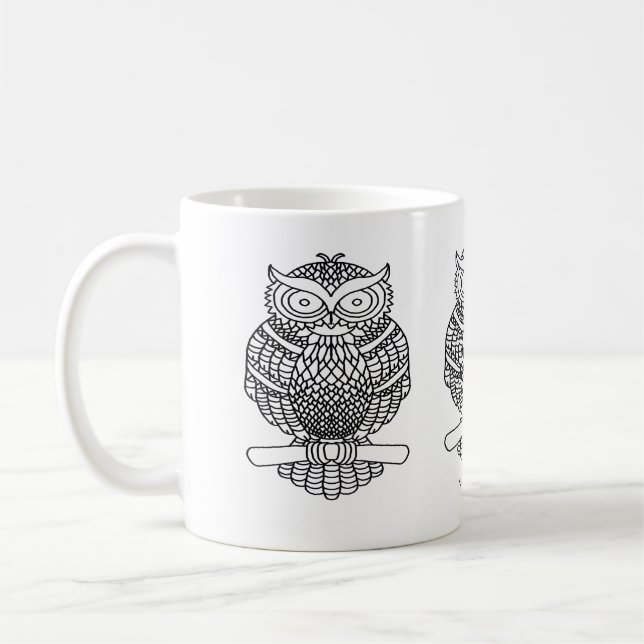Café Taza clásica de búho (11oz) (Izquierda)
