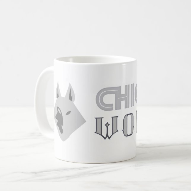 Café Taza clásica de Chicago Wolves (Anverso izquierdo)
