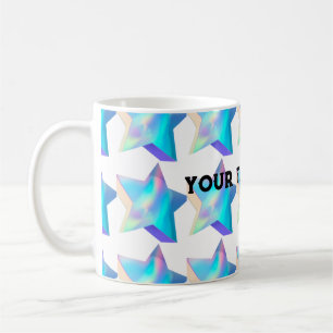 Café Taza Clásica de Estilo Texto Estrella Imagen Té Ca