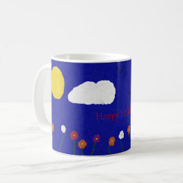Café Taza Clásica de "Felices Fiestas" Colorida