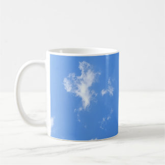 Café Taza Clásica de Foto de Nubes y Cielo Azul