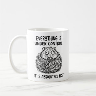 Café Taza Clásica de Hámster Feral Divertida