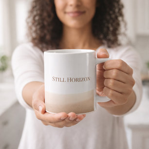 Café Taza clásica de horizonte marrón suave, 11 oz