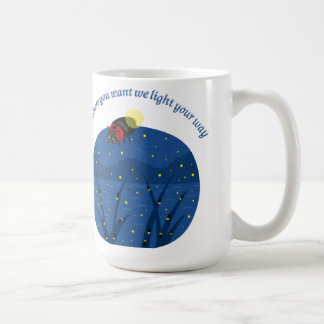 Café Taza clásica de insecto luciérnaga amante de la na