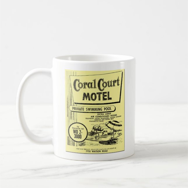 Café Taza clásica de la guía telefónica del motel (Izquierda)