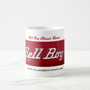 Café Taza clásica de los barcos del muchacho de Bell