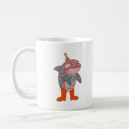 Café Taza clásica de orca con sombrero de fiesta