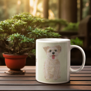 Café Taza Clásica de Perro Dulce Morkie
