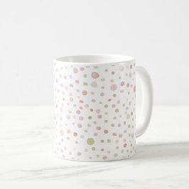 Café Taza clásica de puntos de acuarela Erica Confetti