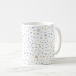 Café Taza clásica de puntos de acuarela William Confett