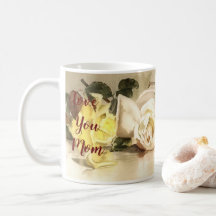 Taza Clásica de Rosas Te Amo Mamá