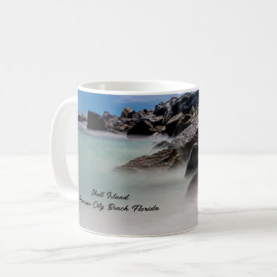 Café Taza Clásica de Shell Island Rocks And Waves
