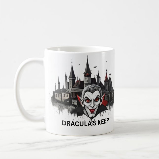 Café Taza Clásica de Vampiro Drácula (Izquierda)