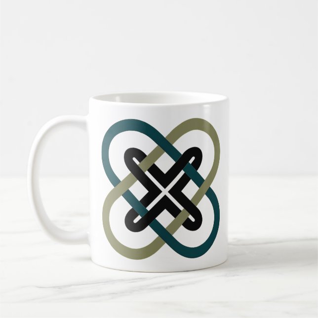 Café Taza clásica de X entrelazadas (Izquierda)