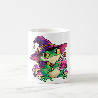 Café Taza clásica del mago de la rana alquimista sin li