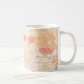 Café Taza clásica del mapa del código de país