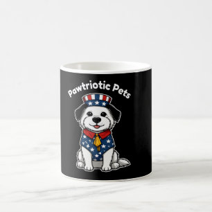 Café Taza Clásica divertida de Mascotas Pawtrióticas – 