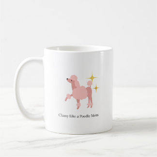 Café Taza clásica elegante como una mamá de caniche, 11