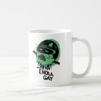 Café Taza clásica gay de Enola - verde