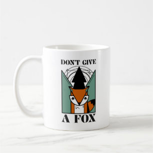 Café Taza Clásica Gráfica Divertida de Zorro No Le Des