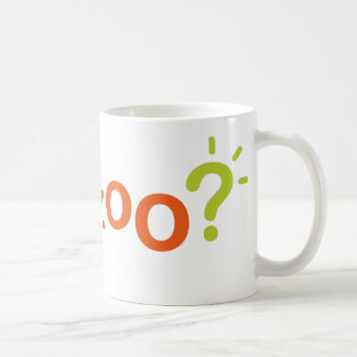 Café Taza clásica - logotipo de Kwanzoo en blanco