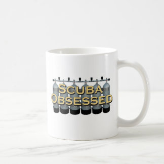 Café Taza clásica obsesionada equipo de submarinismo