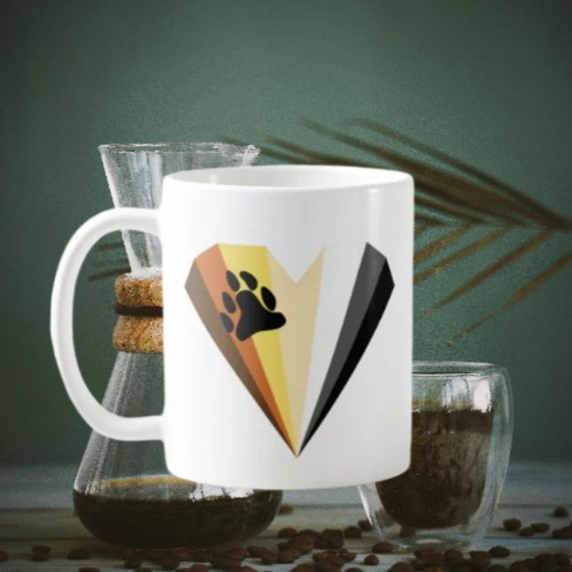 Café Taza Clásica Orgullo de Oso Corazón (Subido por el creador)