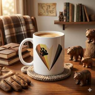 Café Taza Clásica Orgullo de Oso Corazón