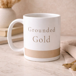 Café Taza clásica tranquila de oro arraigado, 11 oz