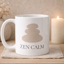 Café Taza clásica tranquila de piedra apilada, 11 oz
