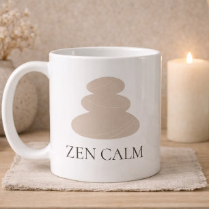 Café Taza clásica tranquila de piedra apilada, 11 oz