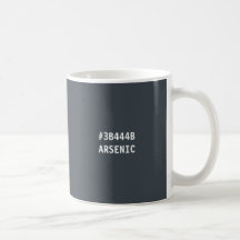 Taza Código de color hex Arsenic