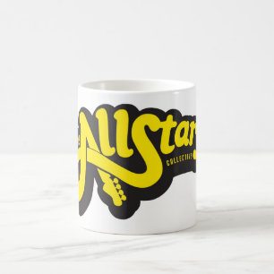 Café Taza colectiva de AllStars - logotipo amarillo