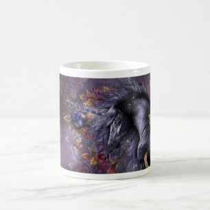 Café Taza color de rosa azul de la obra clásica del