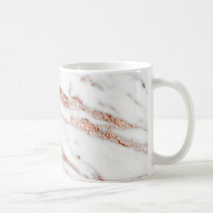 Café Taza color de rosa de la vena del oro