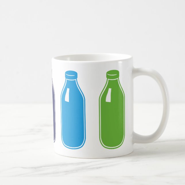 Café Taza coloreada de la leche (Derecha)