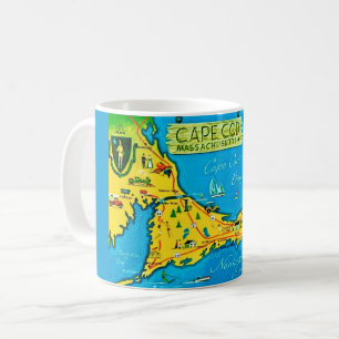 Café Taza Colorida de Cape Cod