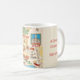 Café Taza Colorida de Croacia Split