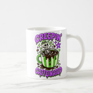 Café Taza Colorida de Halloween Creepin Cafeinada