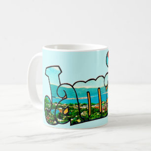 Café Taza Colorida de Jamaica